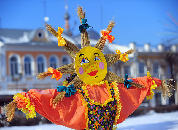 Maslenitsa in St.Petersburg, Russia